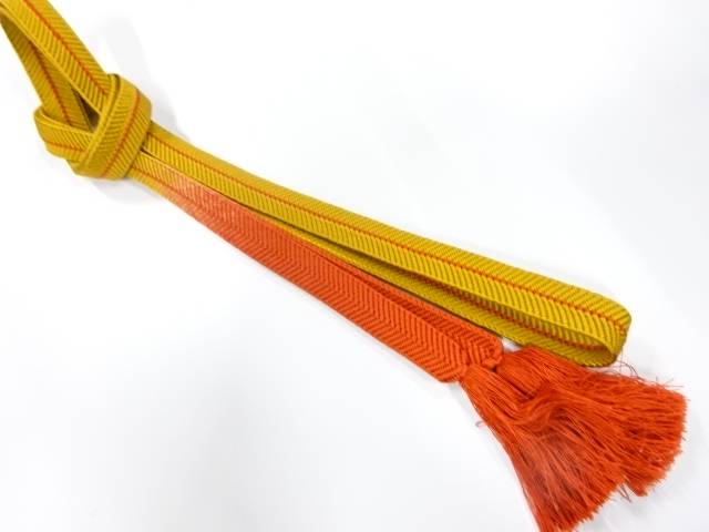 正絹　手組帯締め【中古】【着】