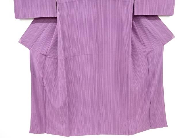 縞模様小紋着物【中古】【着】