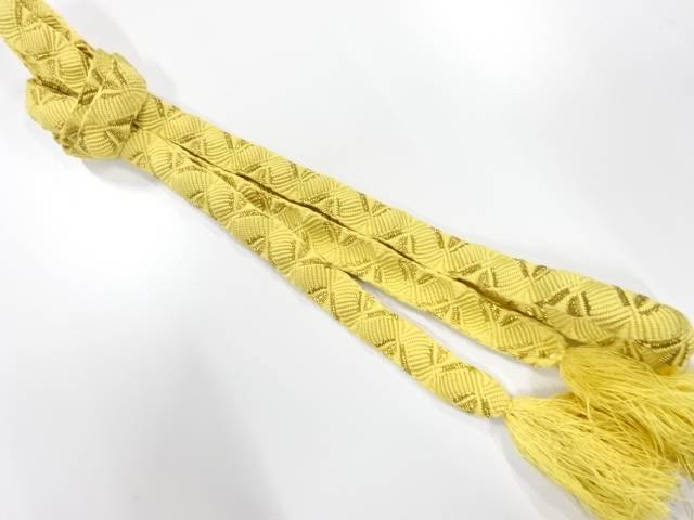 正絹　手組帯締め【中古】【着】