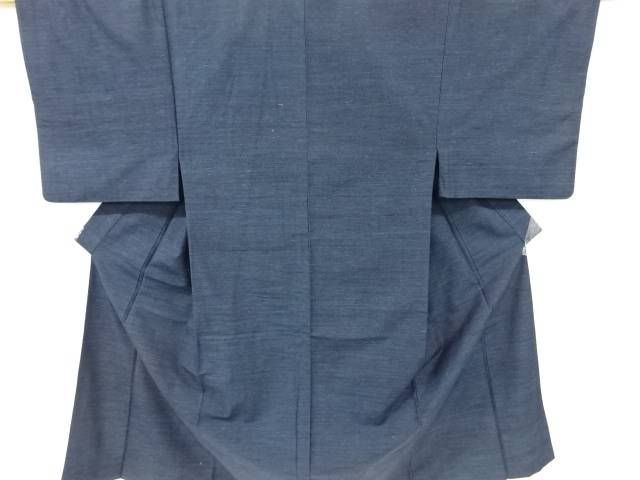 手織り節紬男物着物アンサンブル【中古】【着】