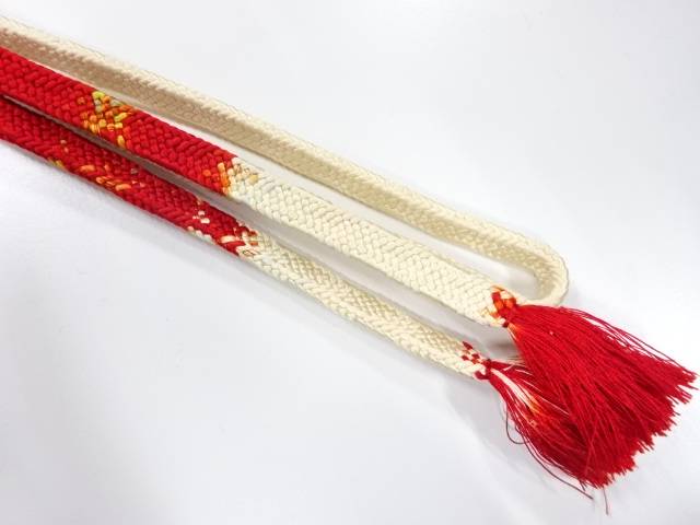 正絹　手組帯締め【中古】【着】