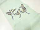 草葉模様名古屋帯【中古】【着】