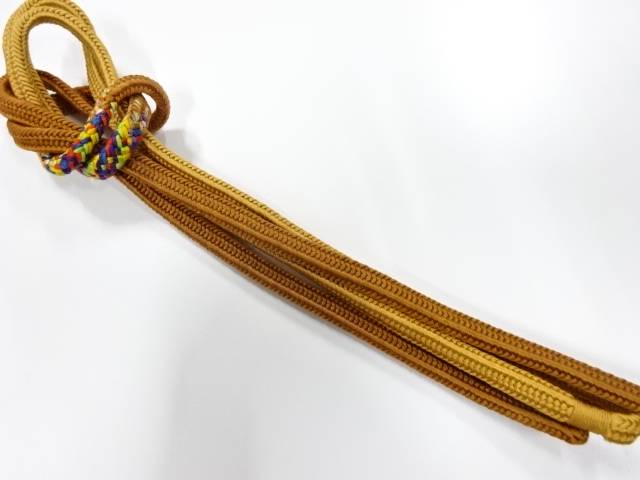 正絹　手組帯締め【中古】【着】