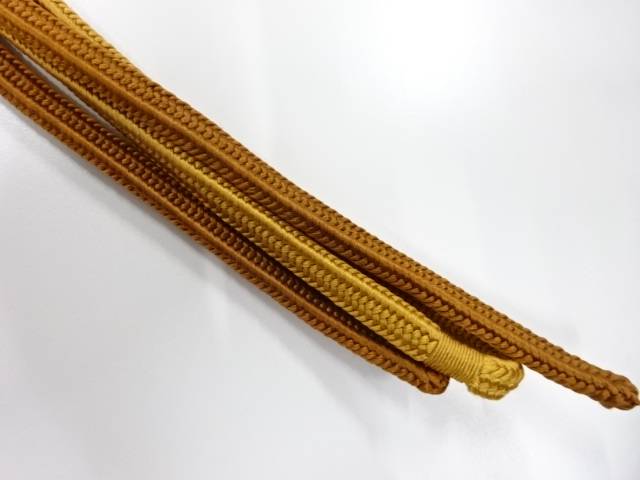 正絹　手組帯締め【中古】【着】