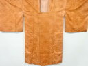 草花模様織り出しロング道行コート【中古】【着】