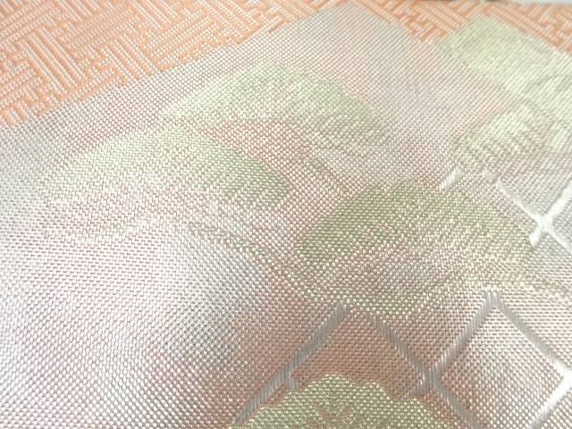 リサイクル　菱に松模様織出し和装バッグ【Pnt】