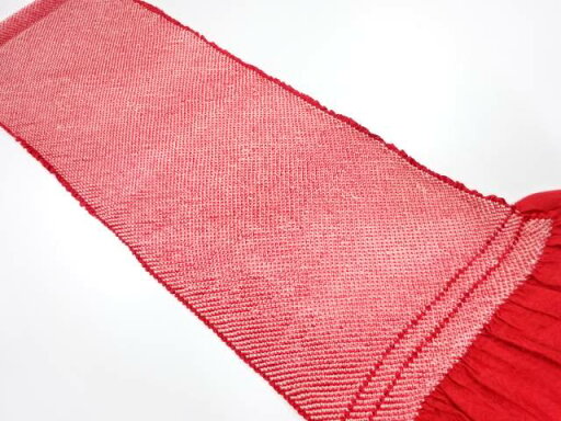 正絹 振袖用 絞り 帯揚げ【中古】【着】 正絹 振袖用 絞り 帯揚げ【中古】【着】