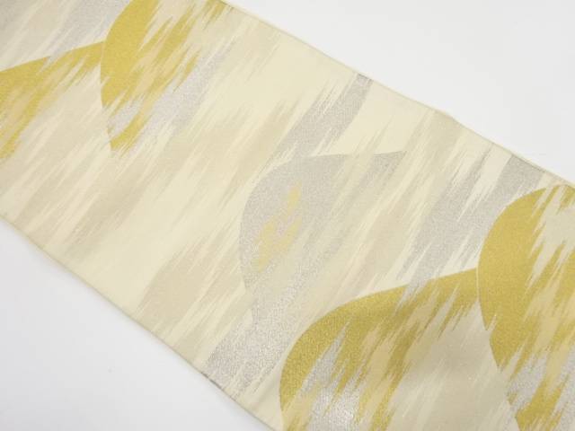 霞に山並模様織り出し　袋帯【中古】【着】(4)