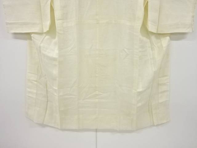本麻透かし織流水模様長襦袢【アンティーク】【中古】【着】