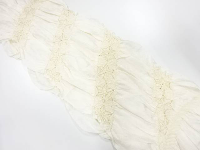 正絹　絞り帯揚げ【中古】【着】