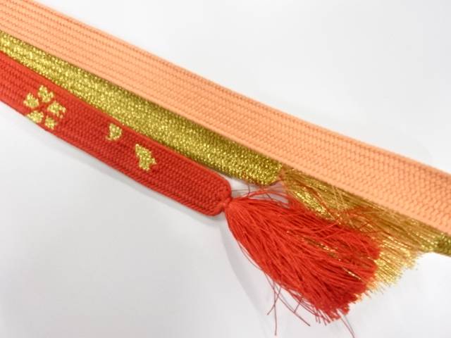 正絹　手組帯締め【中古】【着】