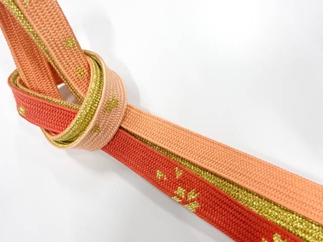 正絹　手組帯締め【中古】【着】