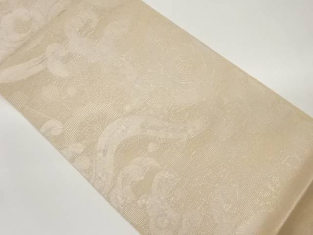 紗 荒波模様織出し袋帯【中古】【着】