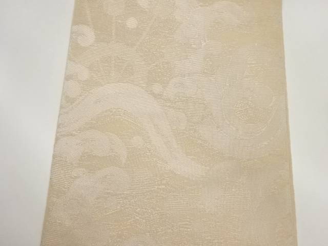 紗 荒波模様織出し袋帯【中古】【着】