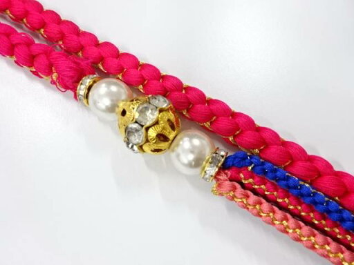 正絹 振袖用 手組帯締め【中古】【着】 正絹 振袖用 手組帯締め【中古】【着】