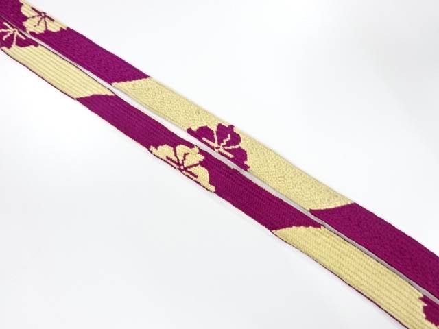 正絹　手組帯締め【アンティーク】【中古】【着】