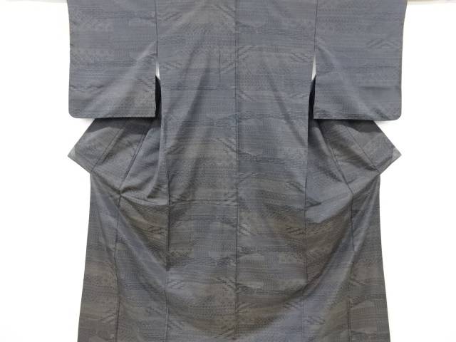 抽象模様織り出し本場泥大島紬着物【中古】【着】