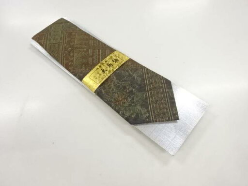 未使用品 本場大島紬ネクタイ【着】 未使用品 本場大島紬ネクタイ【着】