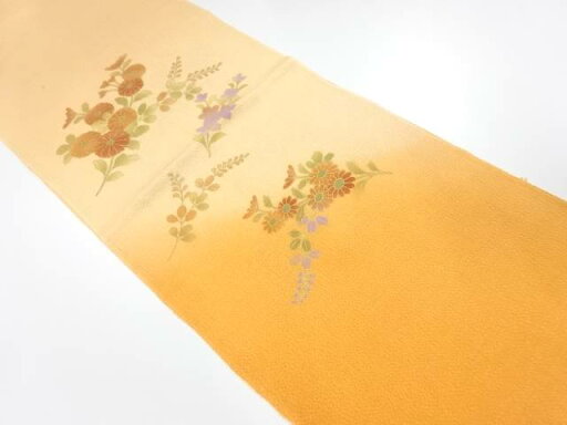 未使用品 正絹 縮緬地 帯揚げ【着】 未使用品 正絹 縮緬地 帯揚げ【着】