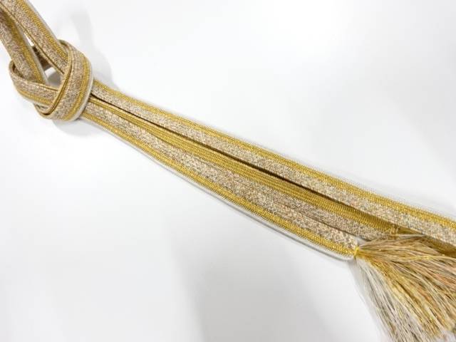 正絹　手組帯締め【中古】【着】