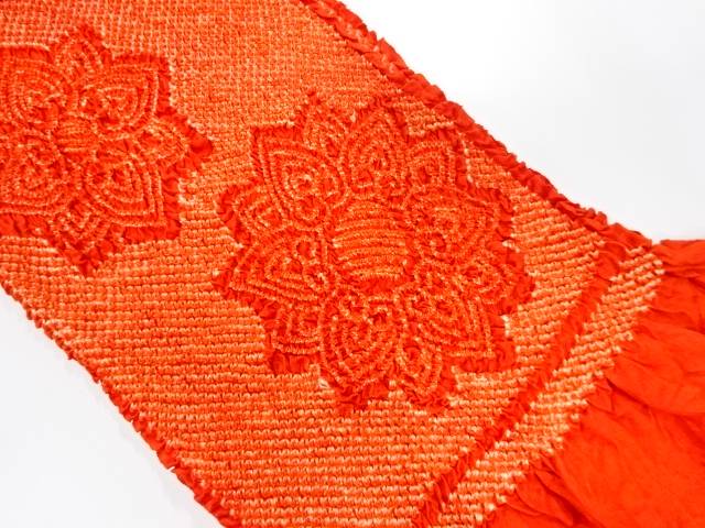 正絹　絞り　帯揚げ【中古】【着】