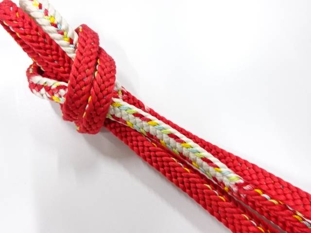 正絹　手組帯締め【中古】【着】