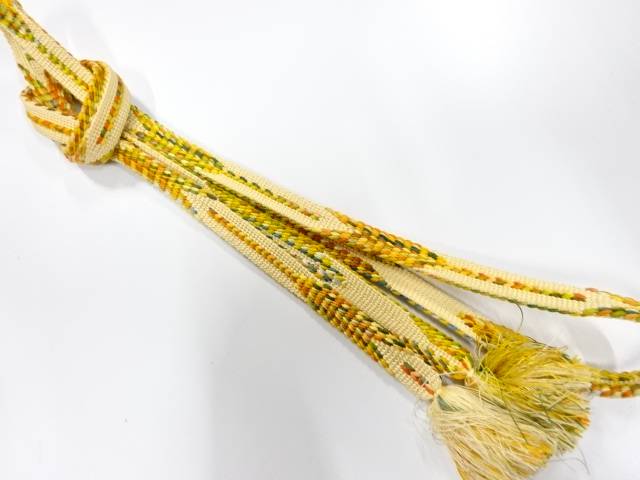 正絹　手組帯締め【中古】【着】