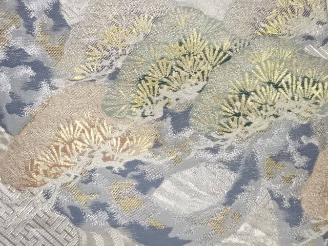 佐賀錦松に流水模様織出し袋帯【中古】【着】【sp_off】