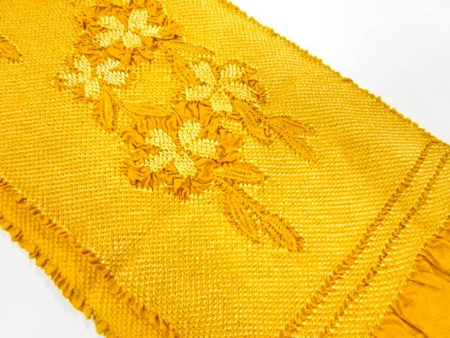 正絹　振袖用　絞り　帯揚げ【中古】【着】