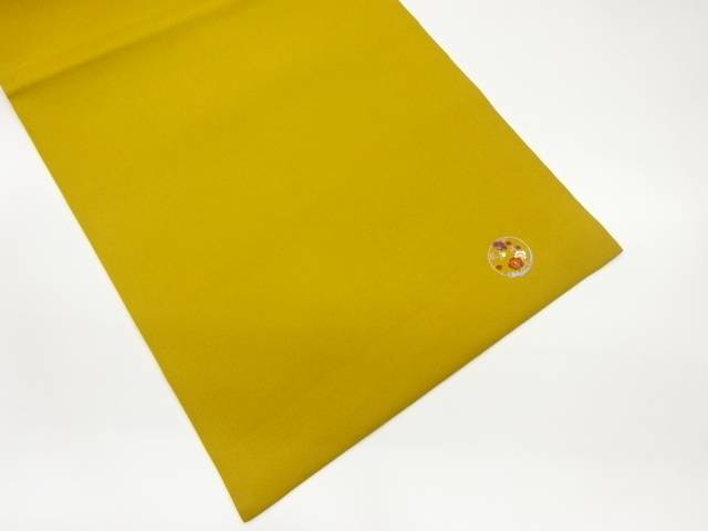 塩瀬花輪模様刺繍名古屋帯【中古】【着】