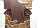 ヱ霞に人物・花更紗模様訪問着【中古】【着】