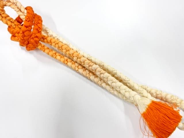 正絹　手組帯締め【中古】【着】