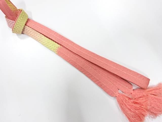 正絹　手組帯締め【中古】【着】