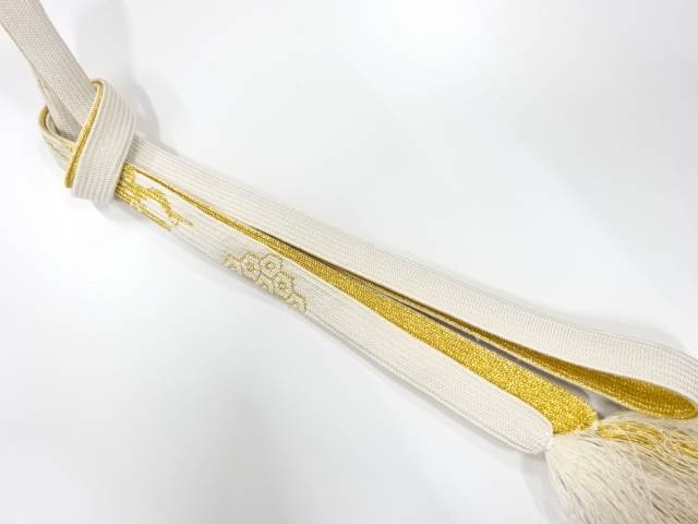 正絹　手組帯締め【中古】【着】