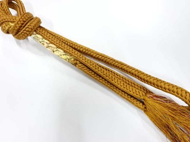 正絹　手組帯締め【中古】【着】
