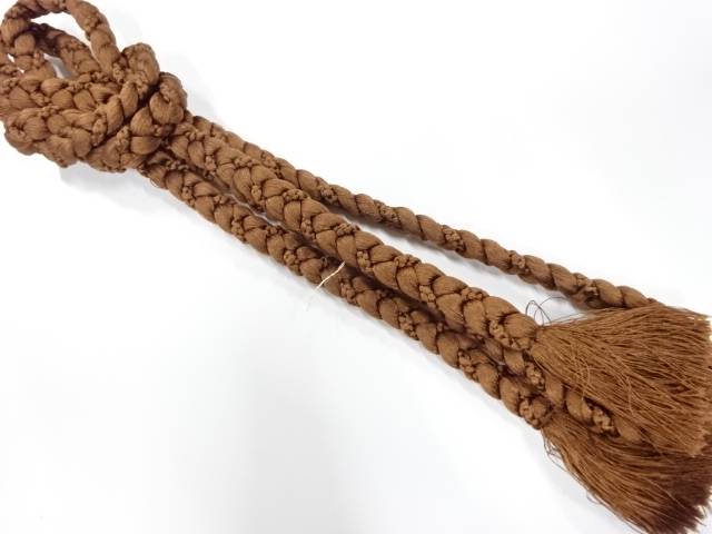 正絹　手組帯締め【中古】【着】