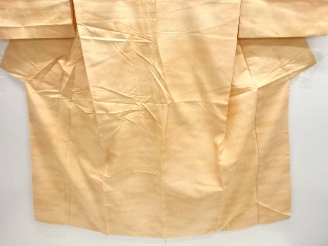 霞模様織出し手織り紬着物【アンティーク】【中古】【着】【Pnt】