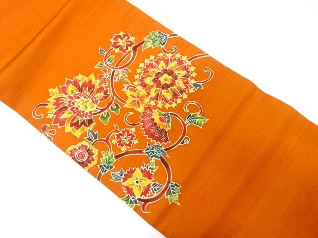 唐花模様 名古屋帯【中古】【着】【sp_off】