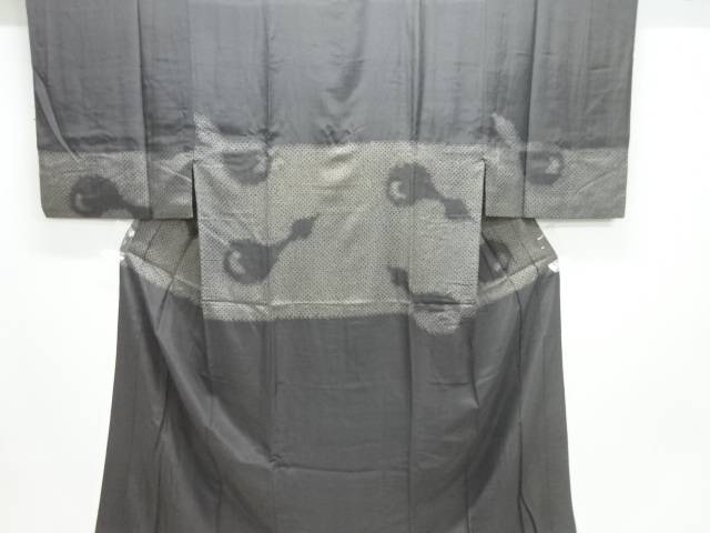 絞り瓢箪模様男物長襦袢【アンティーク】【中古】【着】