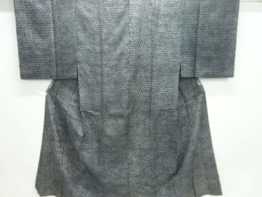 本総絞り紬男物長襦袢【アンティーク】【中古】【着】 本総絞り紬男物長襦袢【アンティーク】【中古】【着】