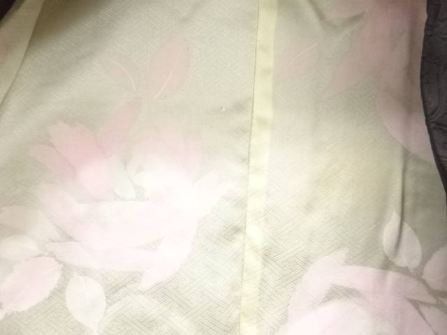 絞り菊梅に楓模様絵羽織【中古】【着】