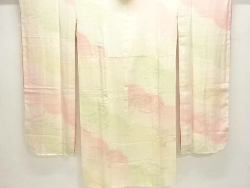 未使用品 貝桶模様織出し振袖用長襦袢【着】【Pnt】 未使用品 貝桶模様織出し振袖用長襦袢【着】【Pnt】