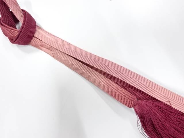正絹　手組帯締め【中古】【着】