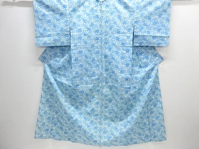 楓模様単衣着物【中古】【着】【Pnt】