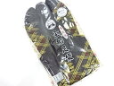 未使用品 福助 黒朱子男物足袋(26センチ・4枚コハゼ)【着】