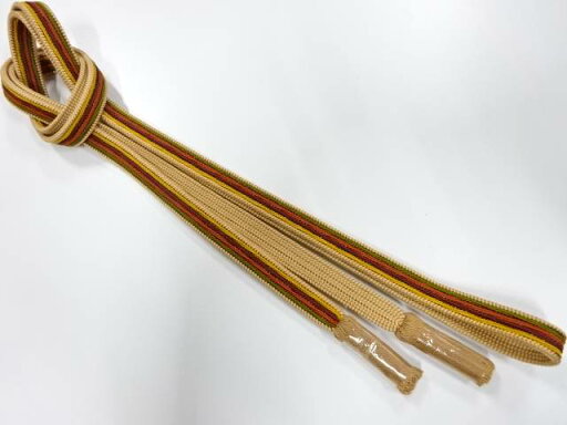 未使用品 正絹 撚り房 手組帯締め【着】 未使用品 正絹 撚り房 手組帯締め【着】
