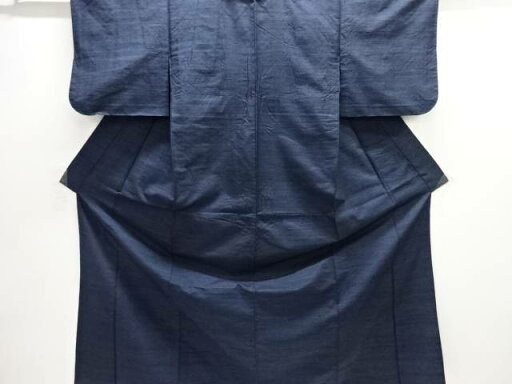 手織り紬単衣着物【アンティーク】【中古】【着】 手織り紬単衣着物【アンティーク】【中古】【着】