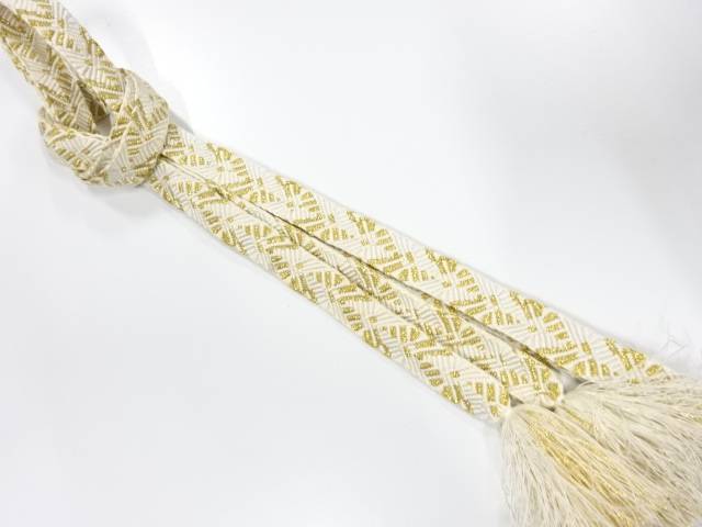 正絹　手組帯締め【中古】【着】