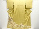 金彩花車模様一つ紋色留袖【中古】【着】