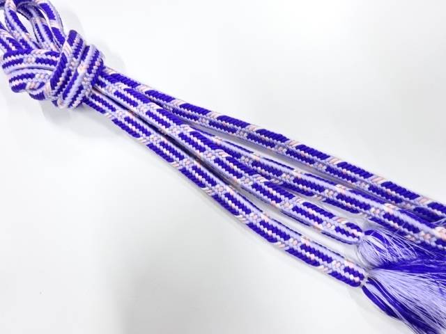 正絹　手組帯締め【中古】【着】